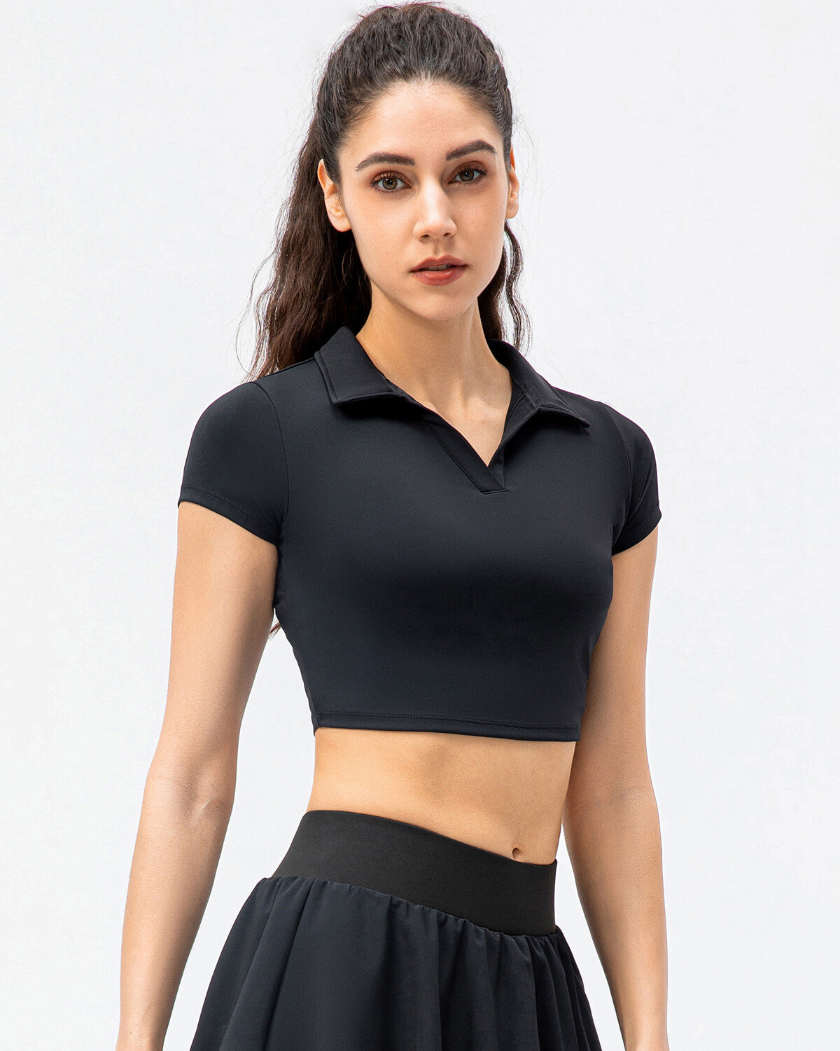 Zara Top Corto - Nero