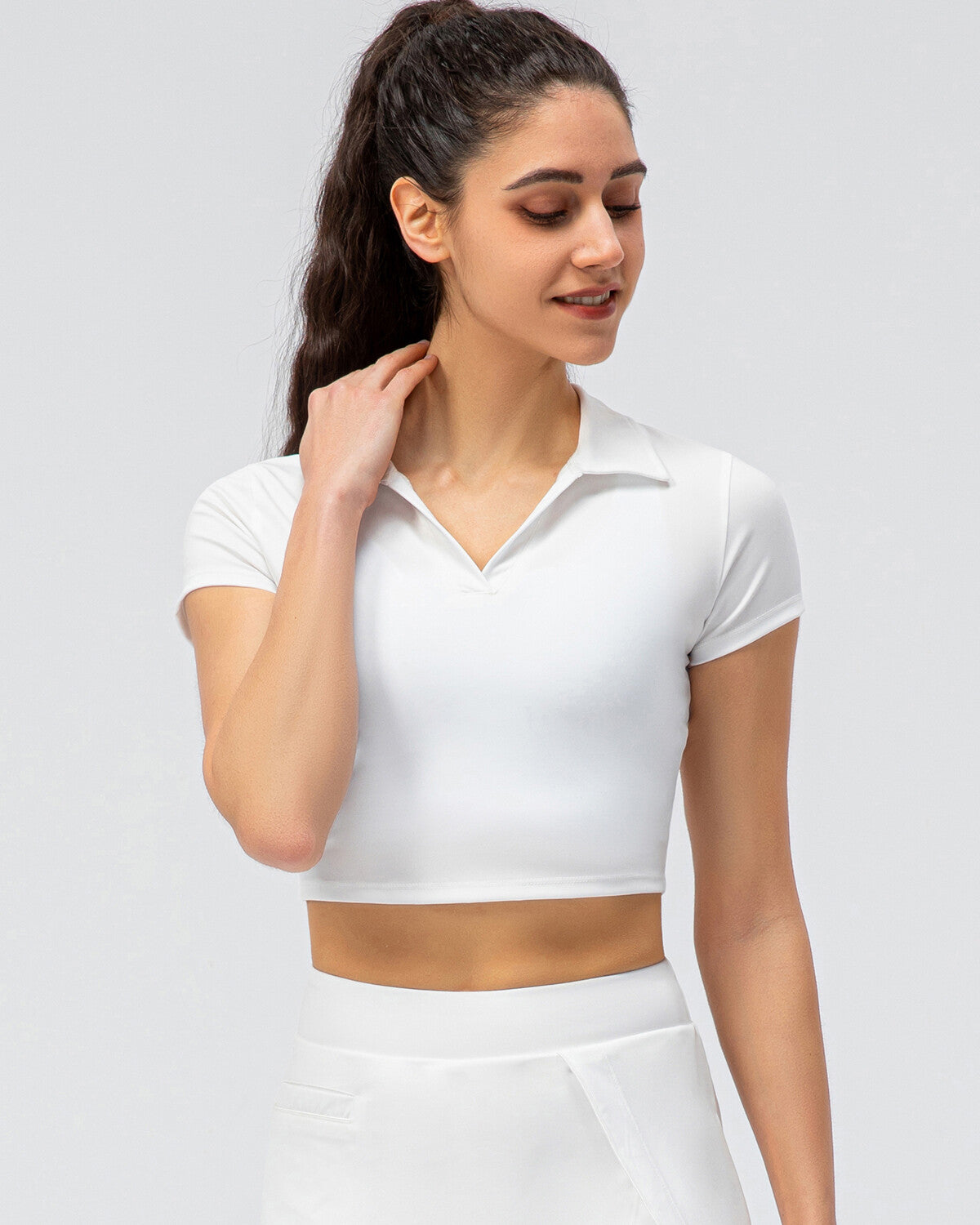 Zara Top Corto - Bianco
