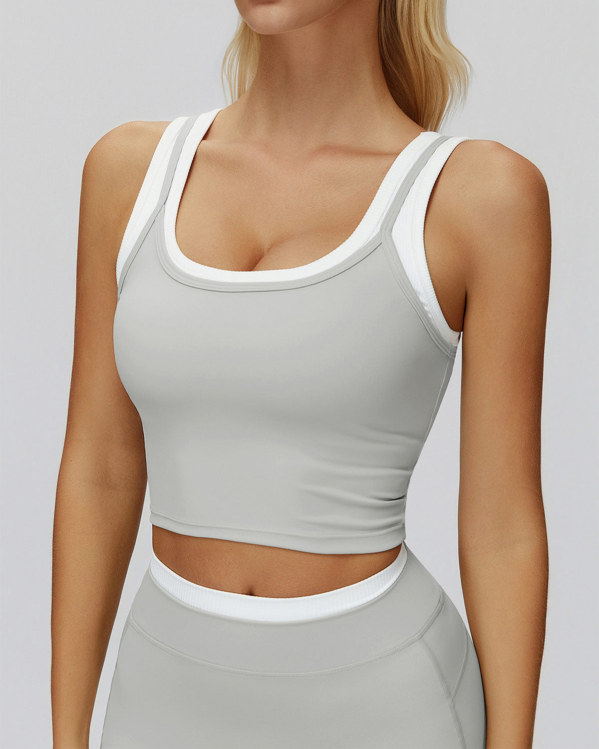 Aurora Top Corto - Grigio