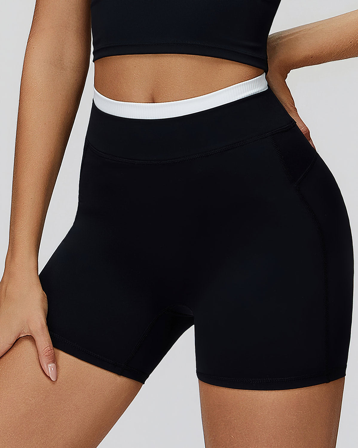 Aurora Pantaloncini Seamless - Nero