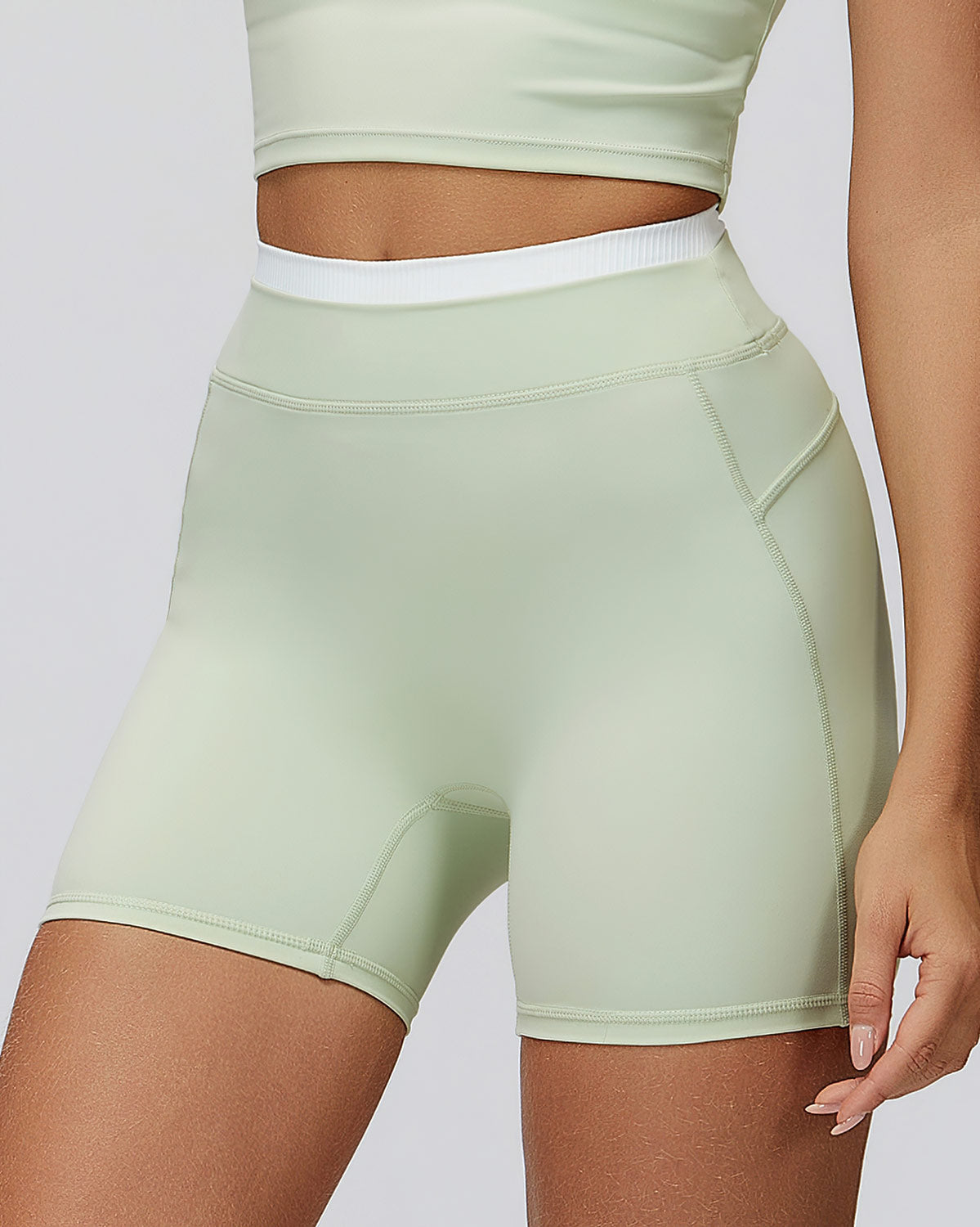 Aurora Pantaloncini Seamless - Verde