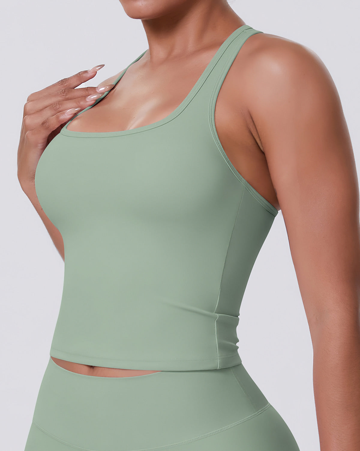 Delfina Top Corto - Verde