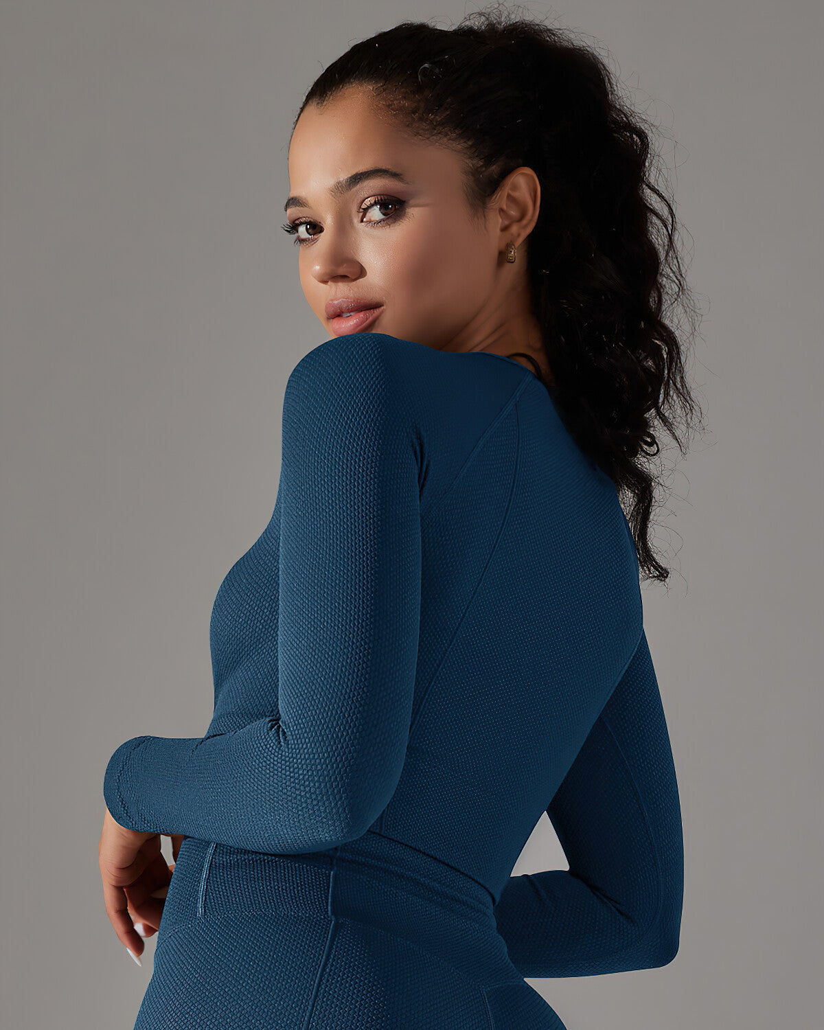 Pamela Maglia Manica Lunga - Blu