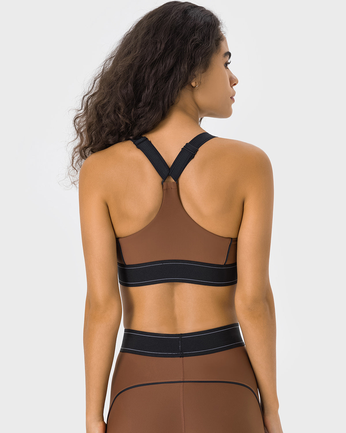 Natalia Reggiseno Sportivo - Marrone
