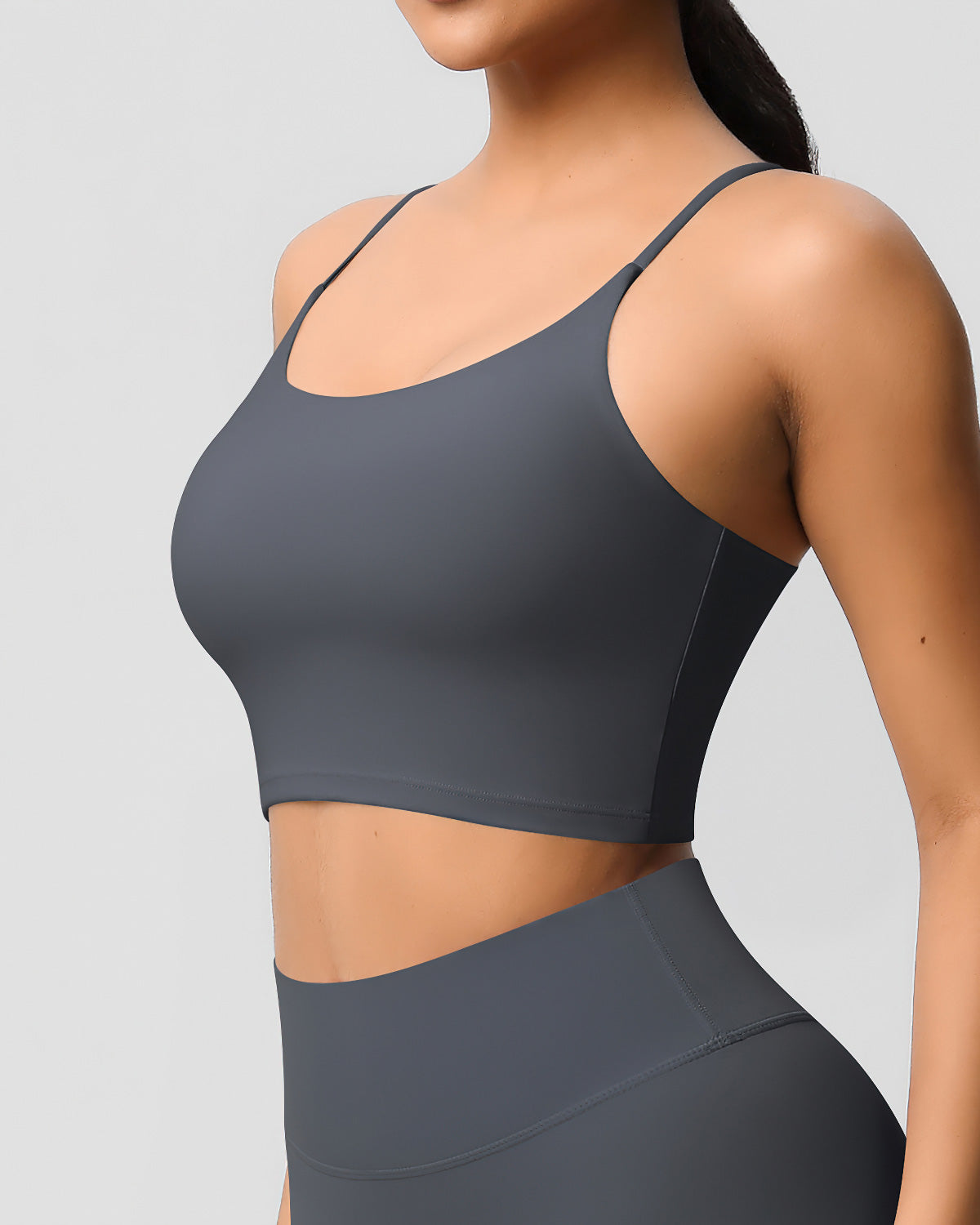 Diana Top Corto - Dark Grey