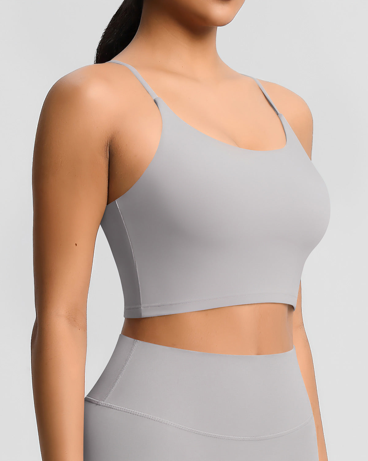 Diana Top Corto - Light Grey