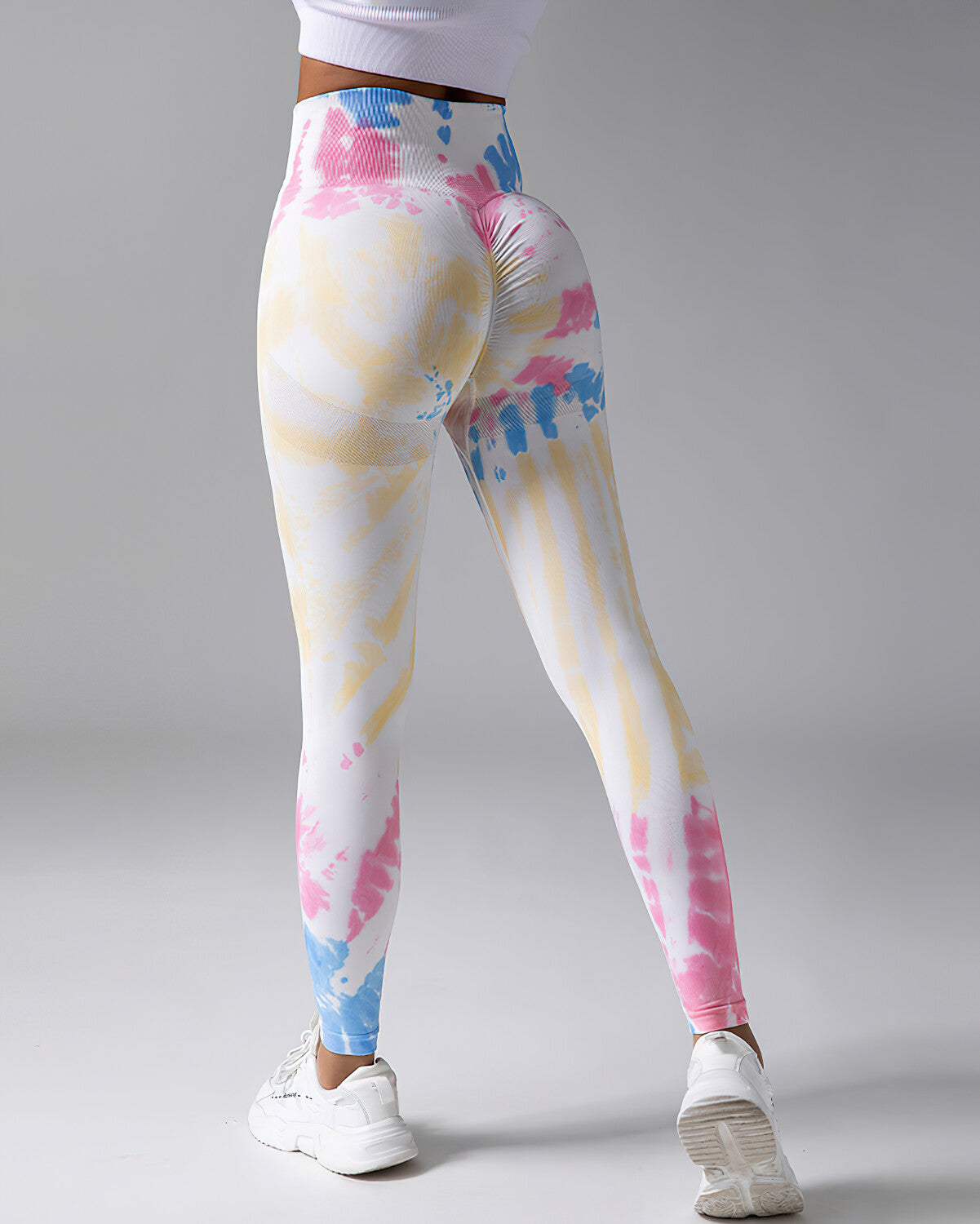 Olivia Leggings Seamless Scrunch - Cotton Candy