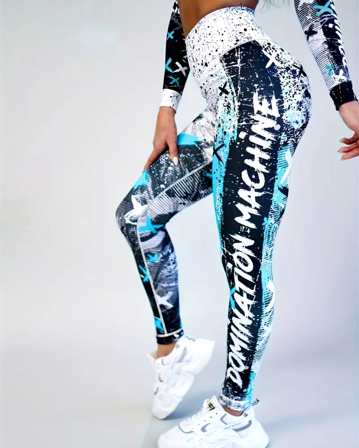 Luigia Leggings - Cyan