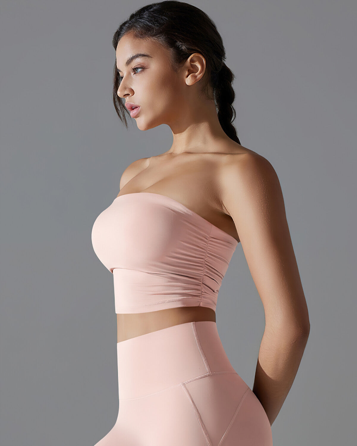 Erminia Top Corto Arricciato - Rosa