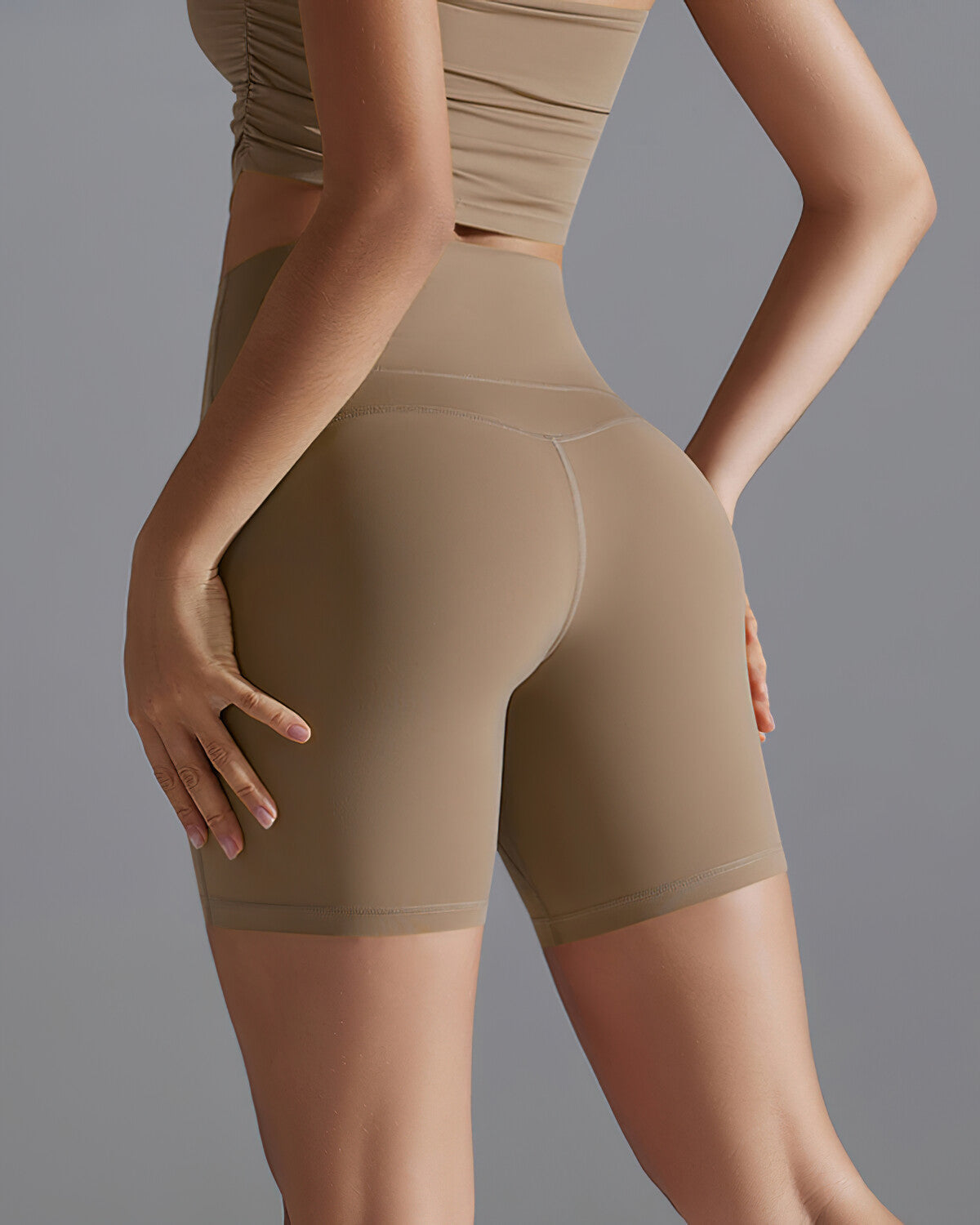 Erminia Pantaloncini Seamless - Marrone