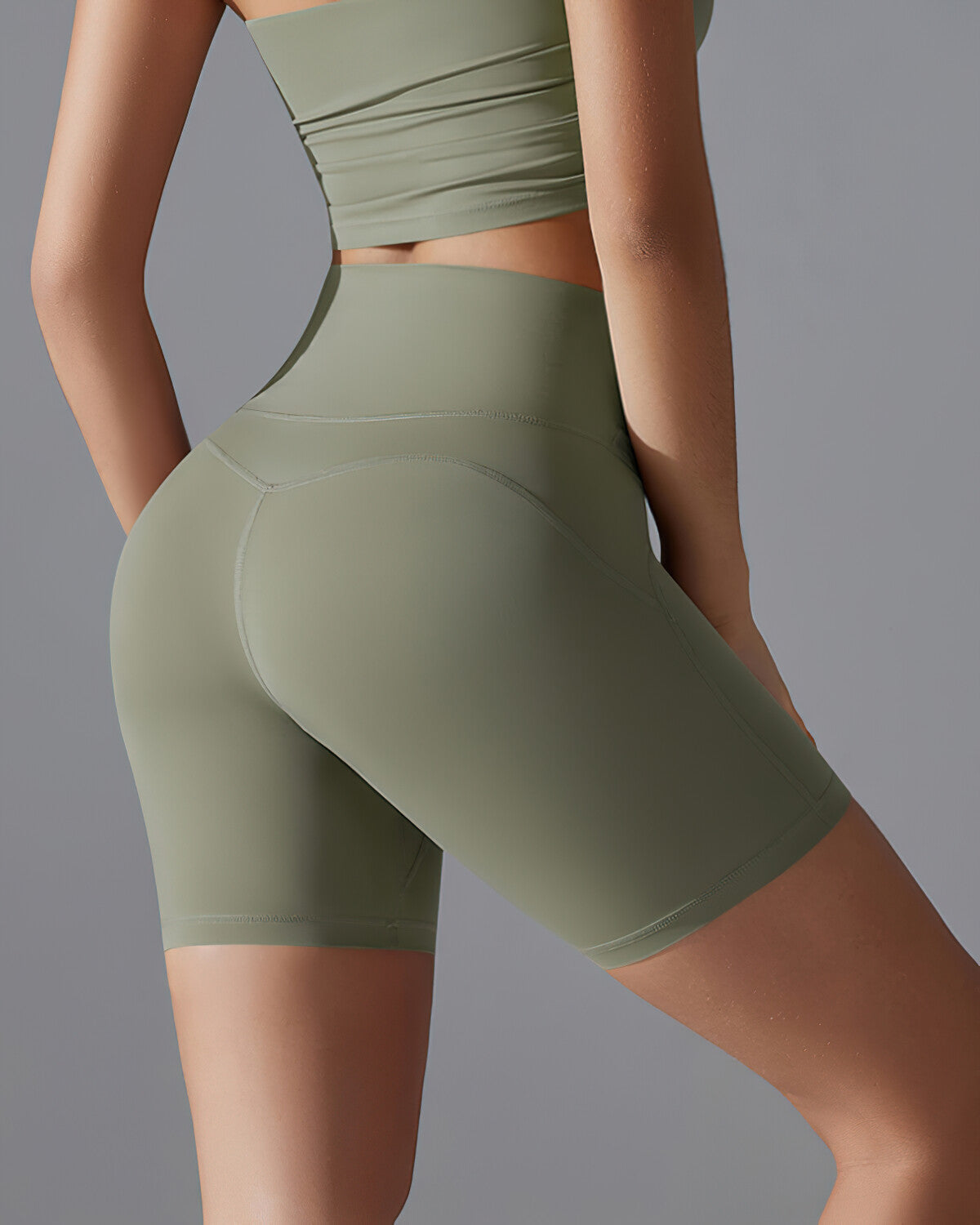 Erminia Pantaloncini Seamless - Verde