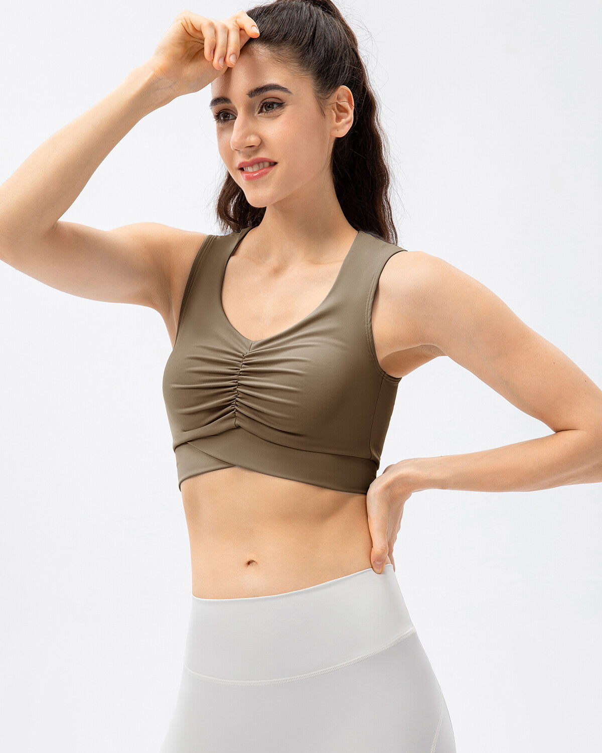 Yolanda Reggiseno Sportivo - Marrone