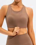Santina Reggiseno Sportivo - Marrone