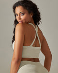 Rita Reggiseno Sportivo Incrociato - Light Grey