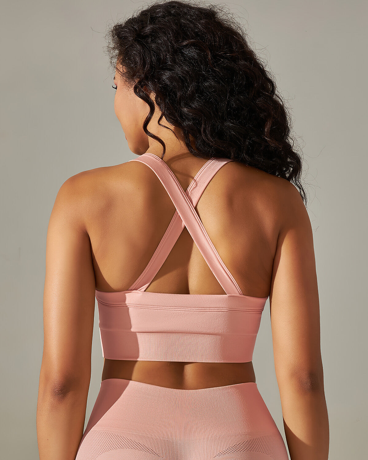 Rita Reggiseno Sportivo Incrociato - Rosa