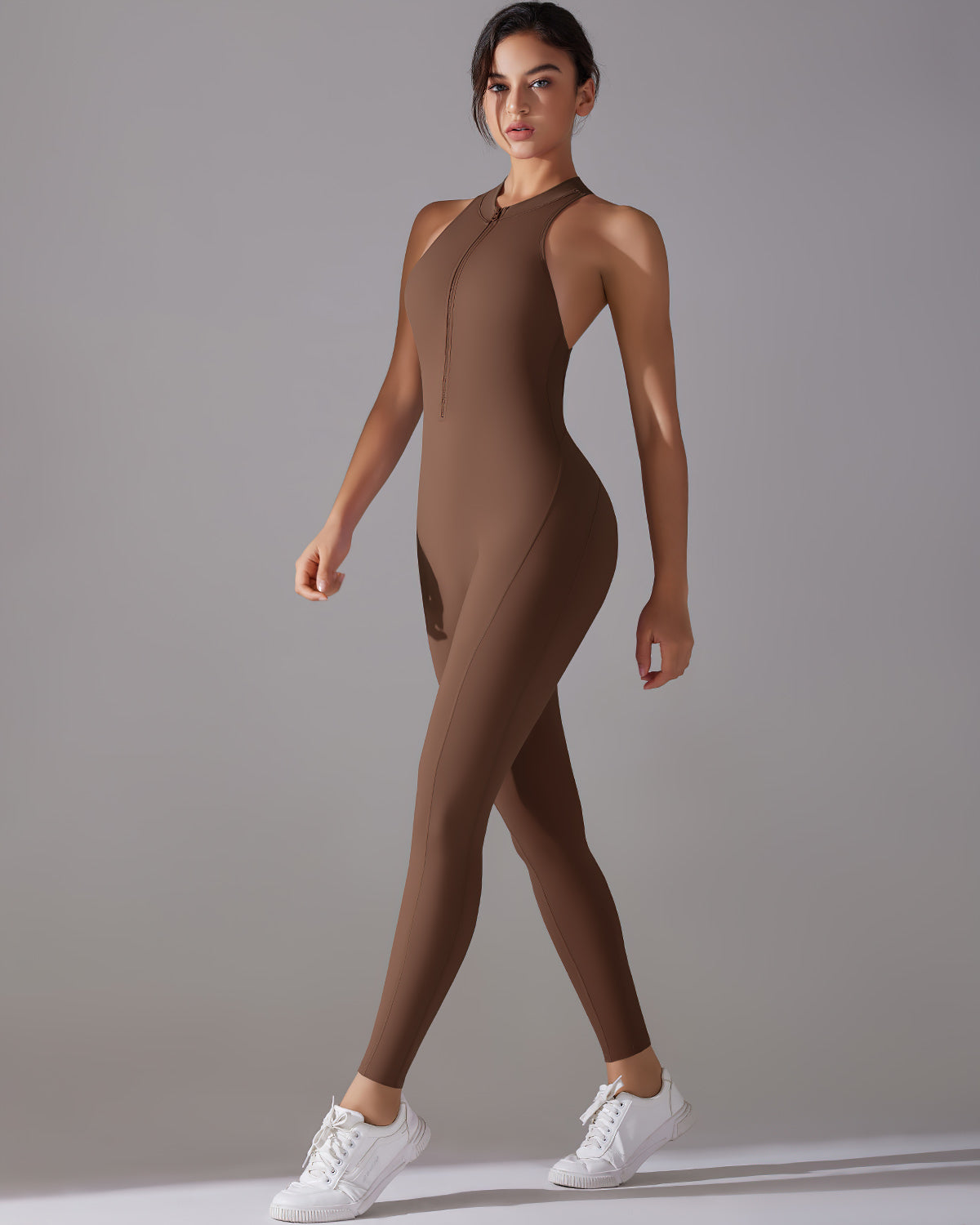 Cassandra Tuta Seamless Scrunch - Cioccolato