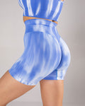 Costanza Pantaloncini Scrunch - Azzurro
