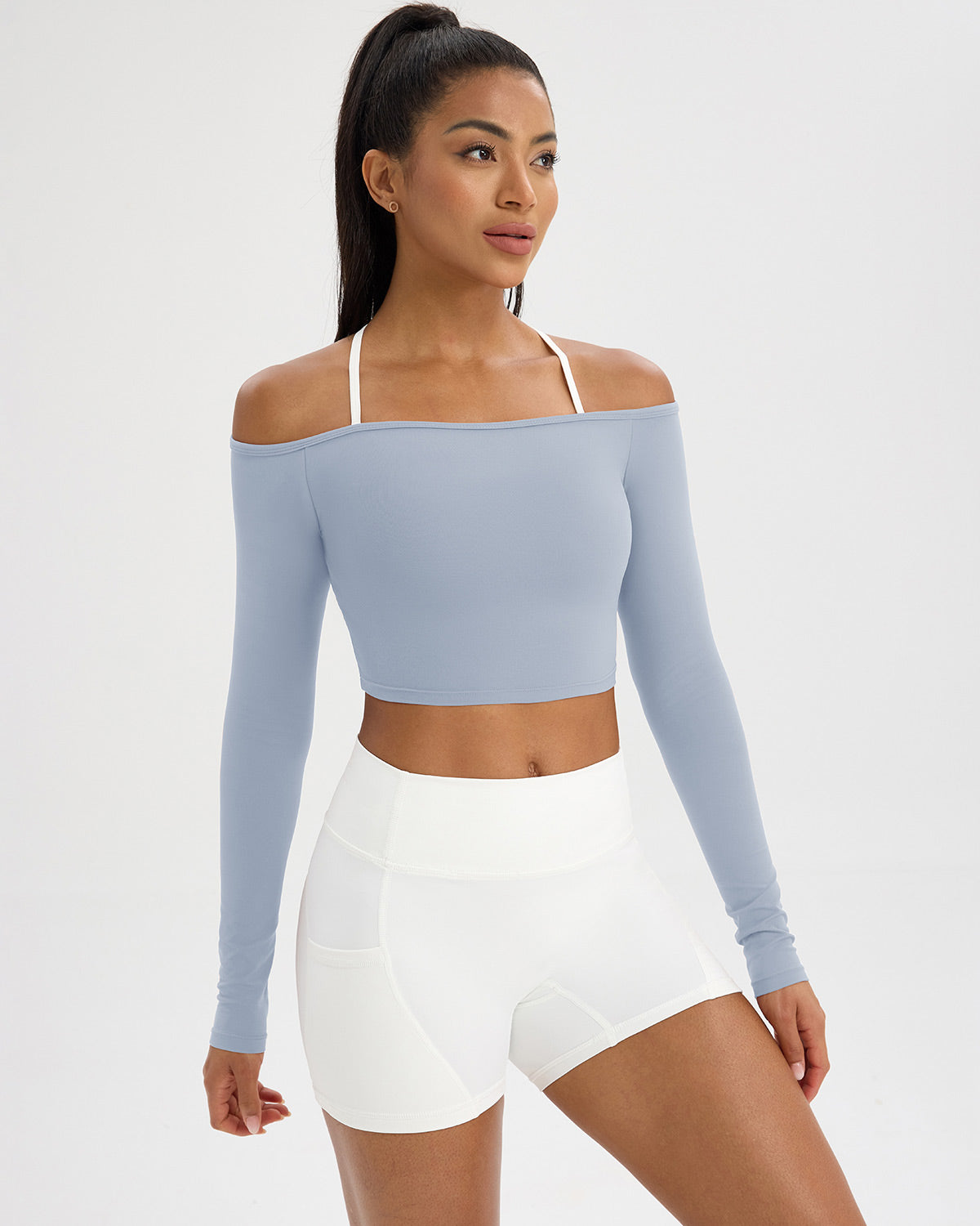 Elsa Maglia Manica Lunga - Blu