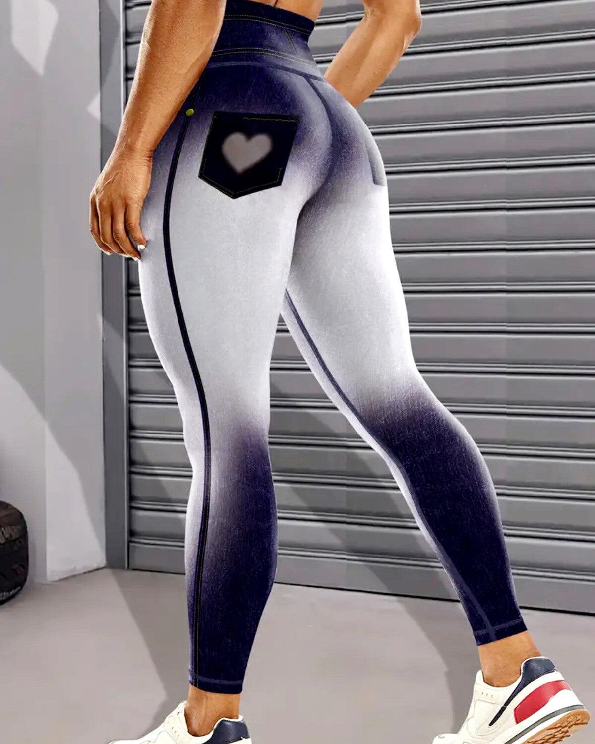 Frida Leggings - Jeanheart Navy