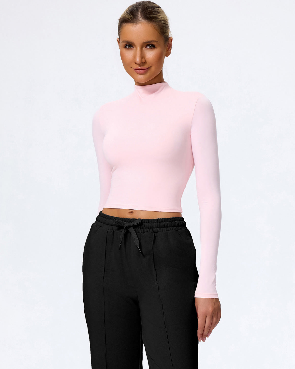 Elisa Maglia Manica Lunga - Rosa