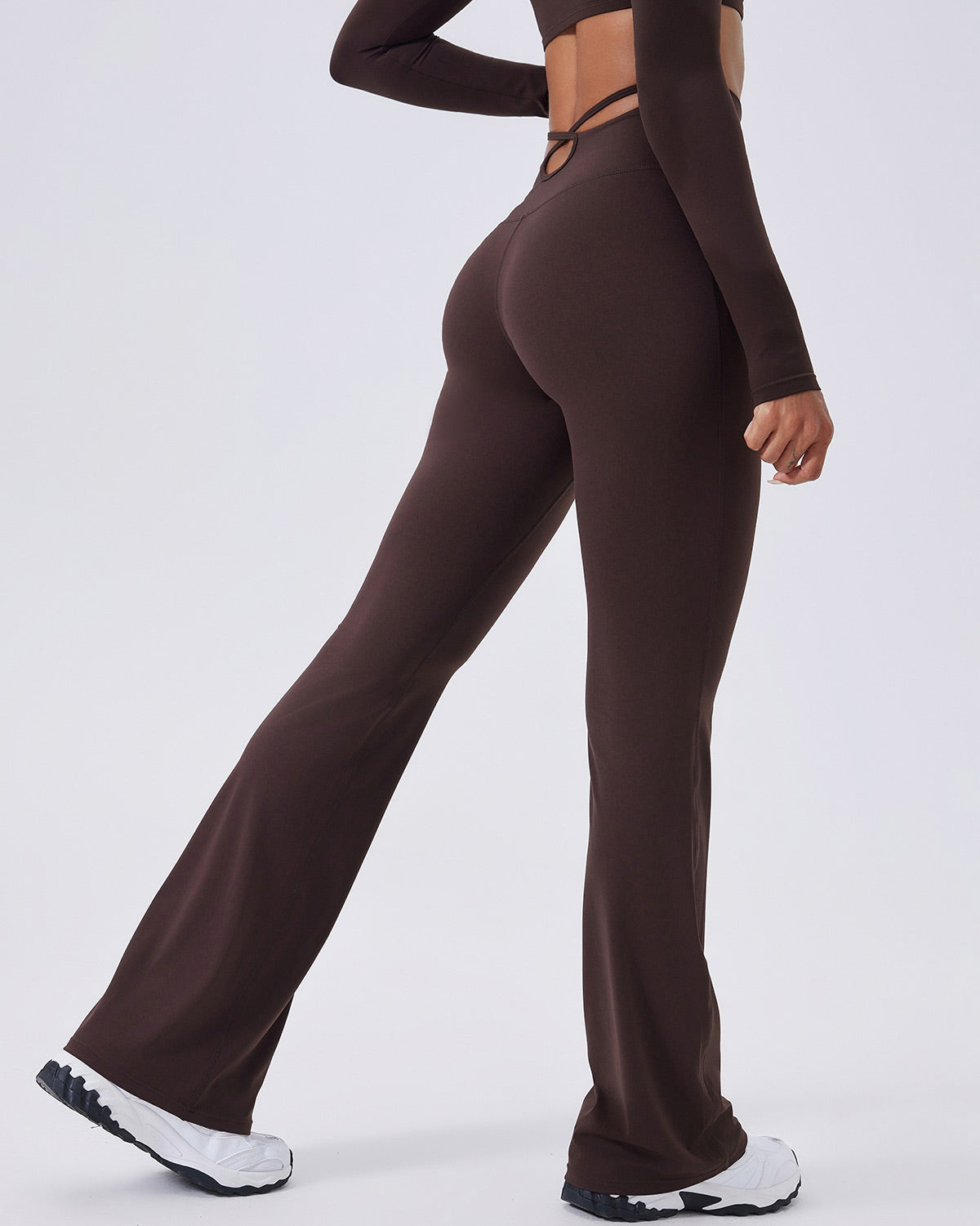 Giulia Leggings Svasati - Marrone