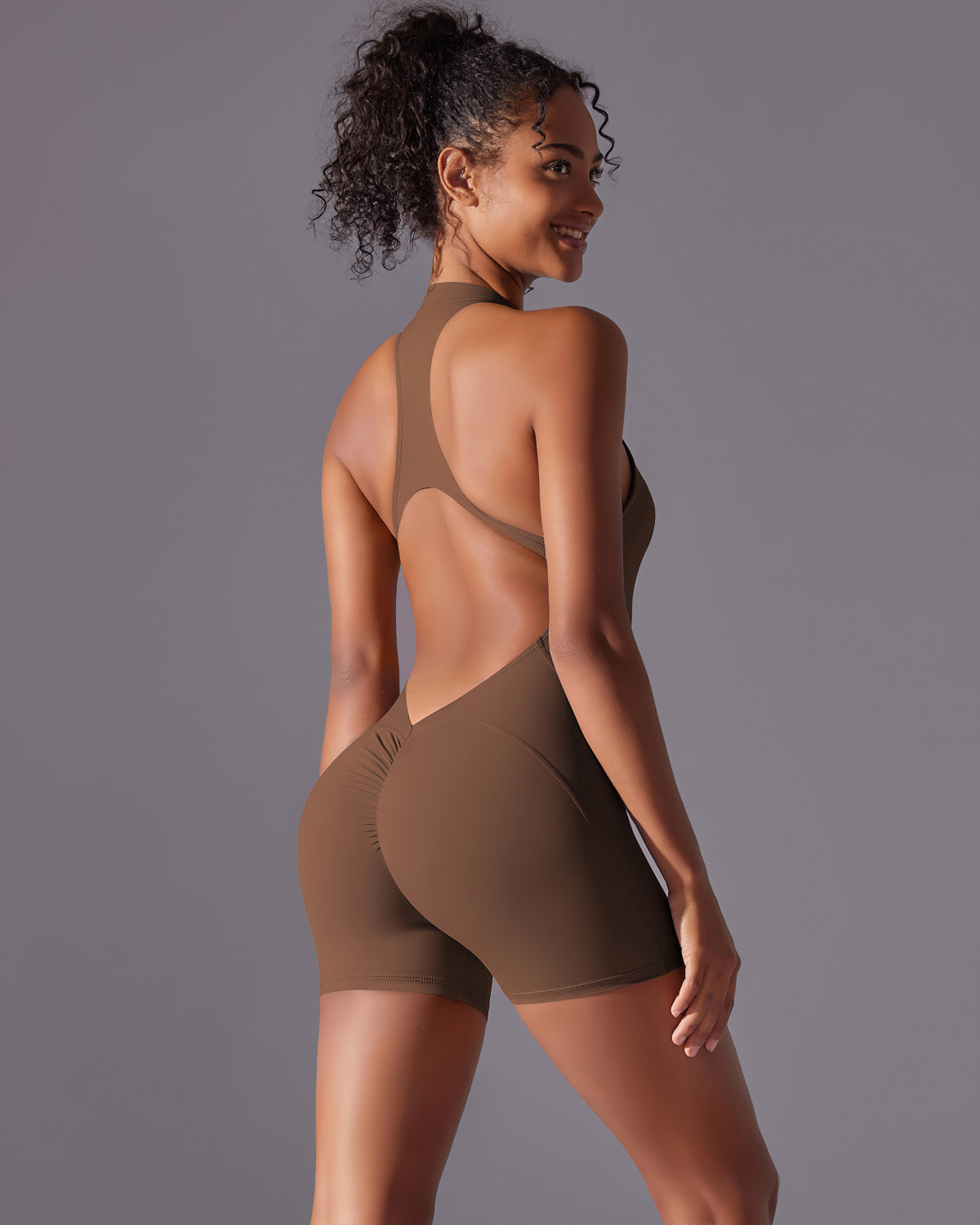 Consolata Tuta Seamless Scrunch - Cioccolato