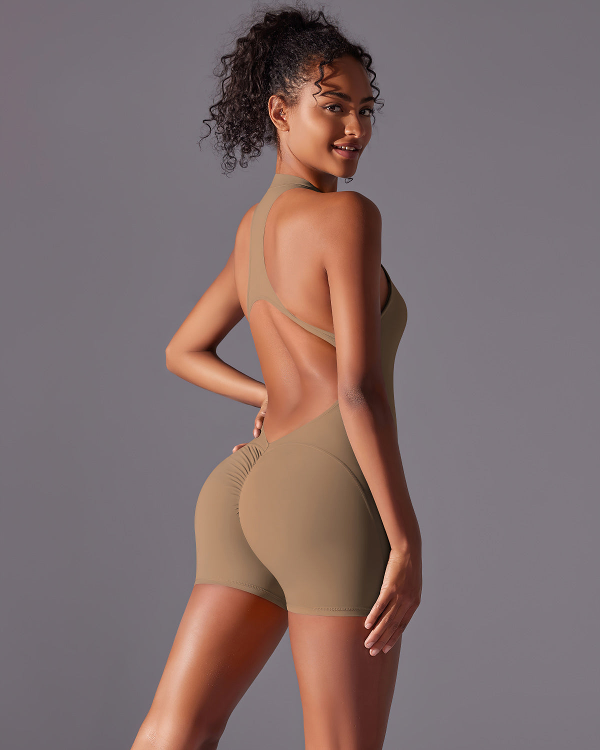 Consolata Tuta Seamless Scrunch - Toffee