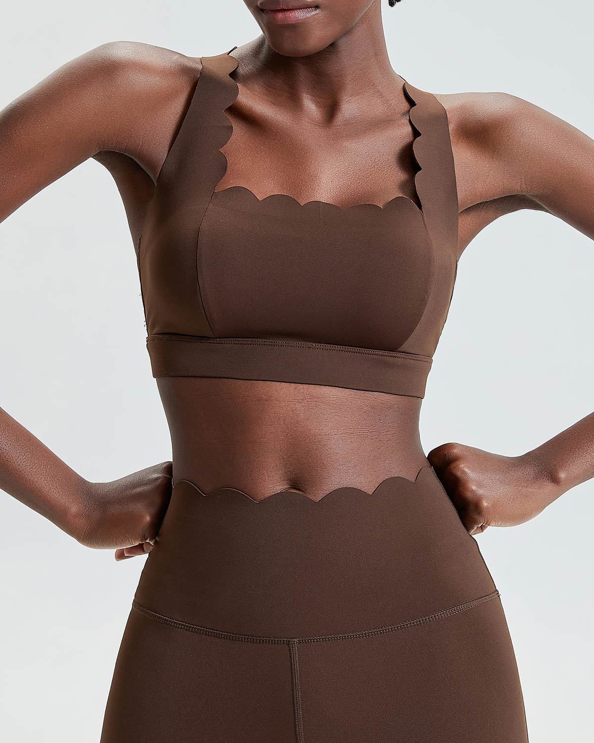 Agata Reggiseno Sportivo - Marrone