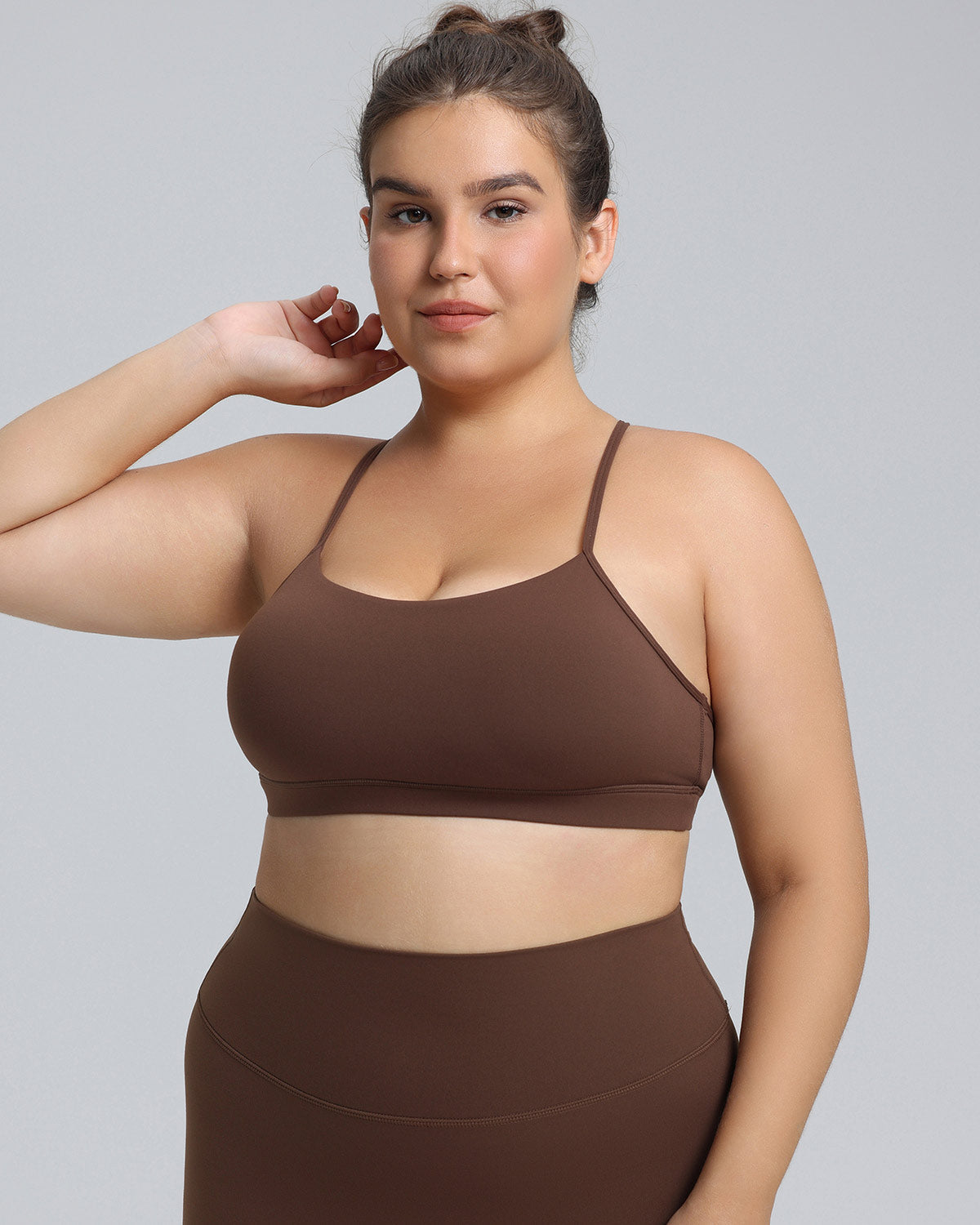 Luna Reggiseno Sportivo - Marrone