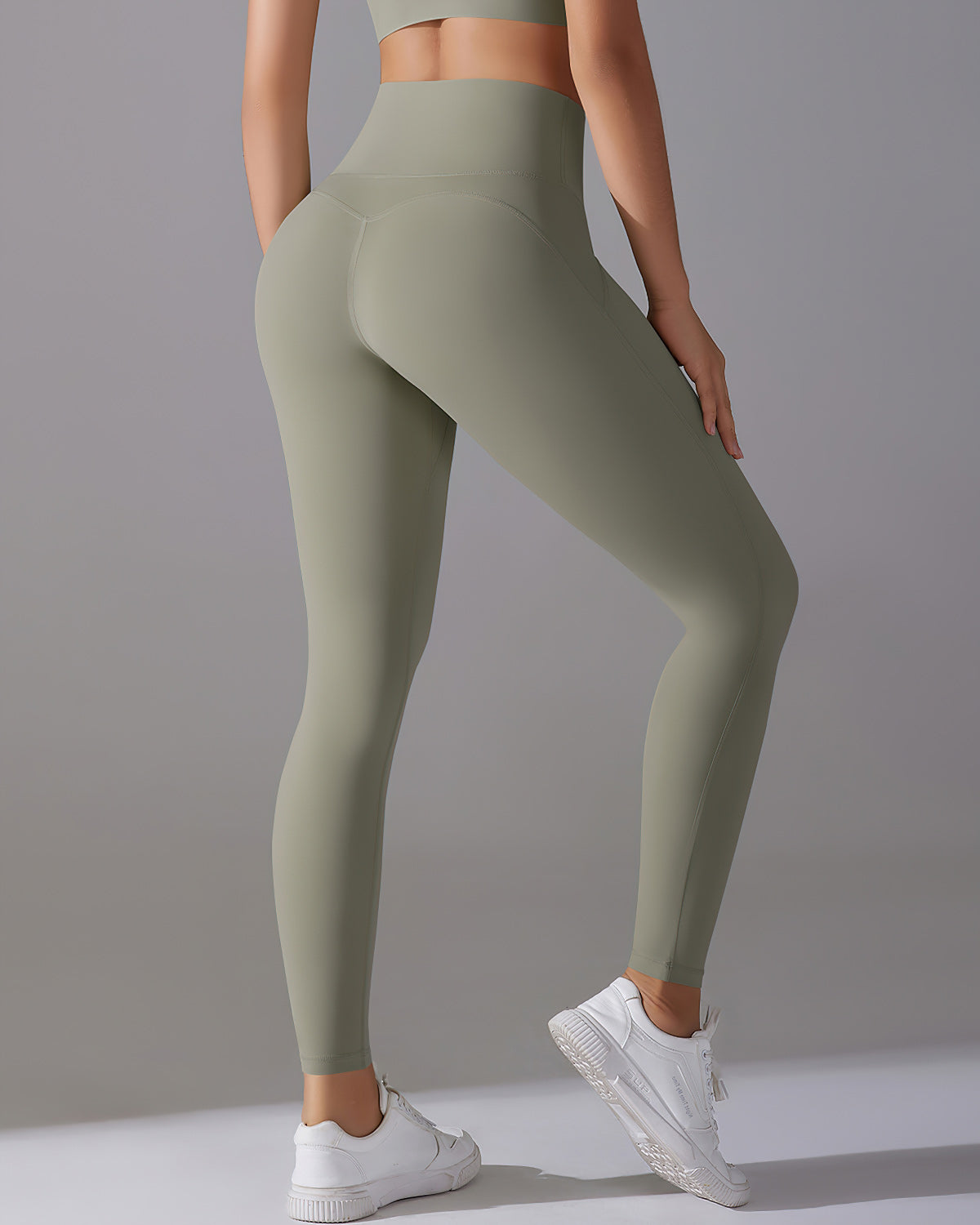 Carmela Leggings Seamless - Olive Gray