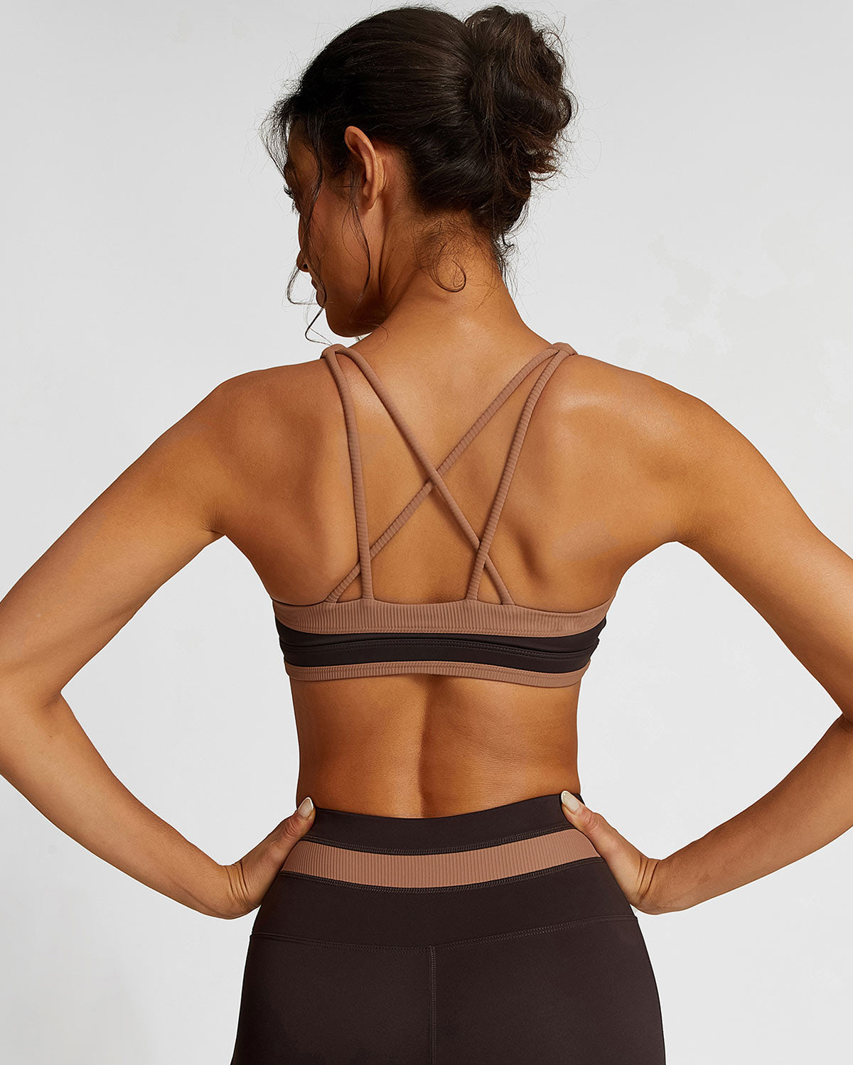 Nicoletta Reggiseno Sportivo - Marrone