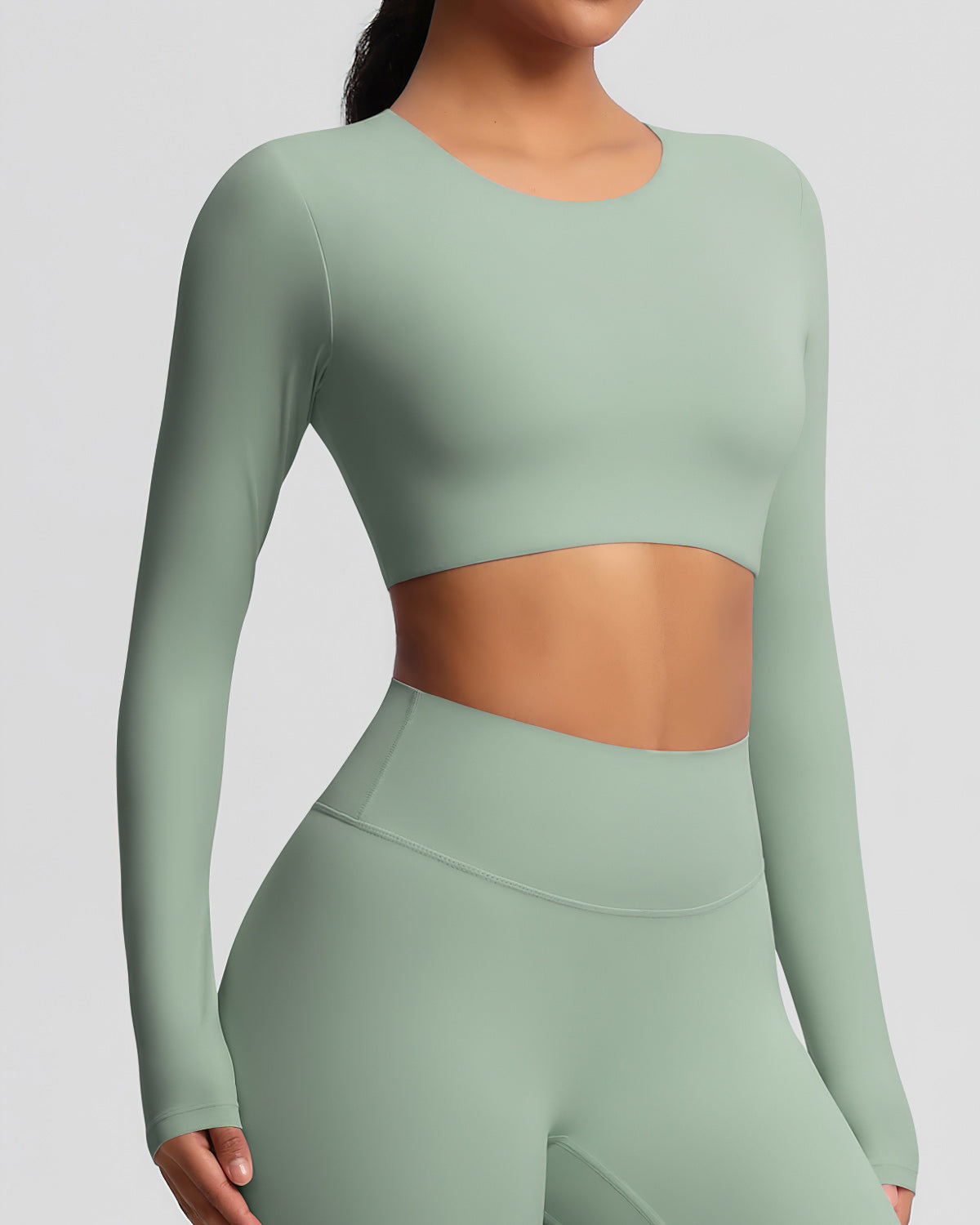 Benedetta Maglia Manica Lunga - Sage Green