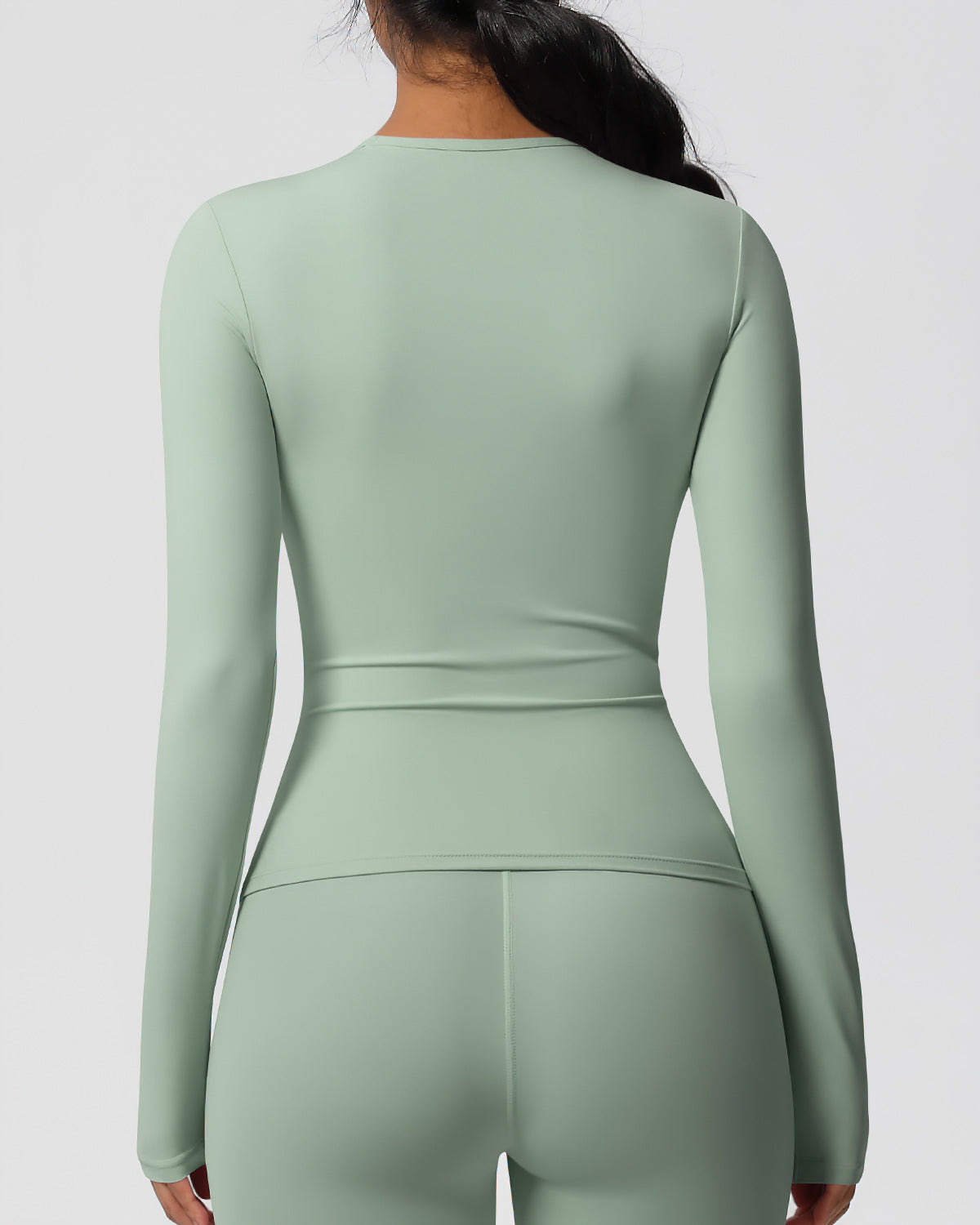 Beatrice Maglia Manica Lunga - Sage Green