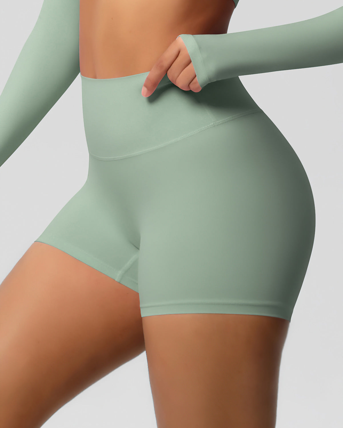 Beatrice Pantaloncini Seamless - Sage Green
