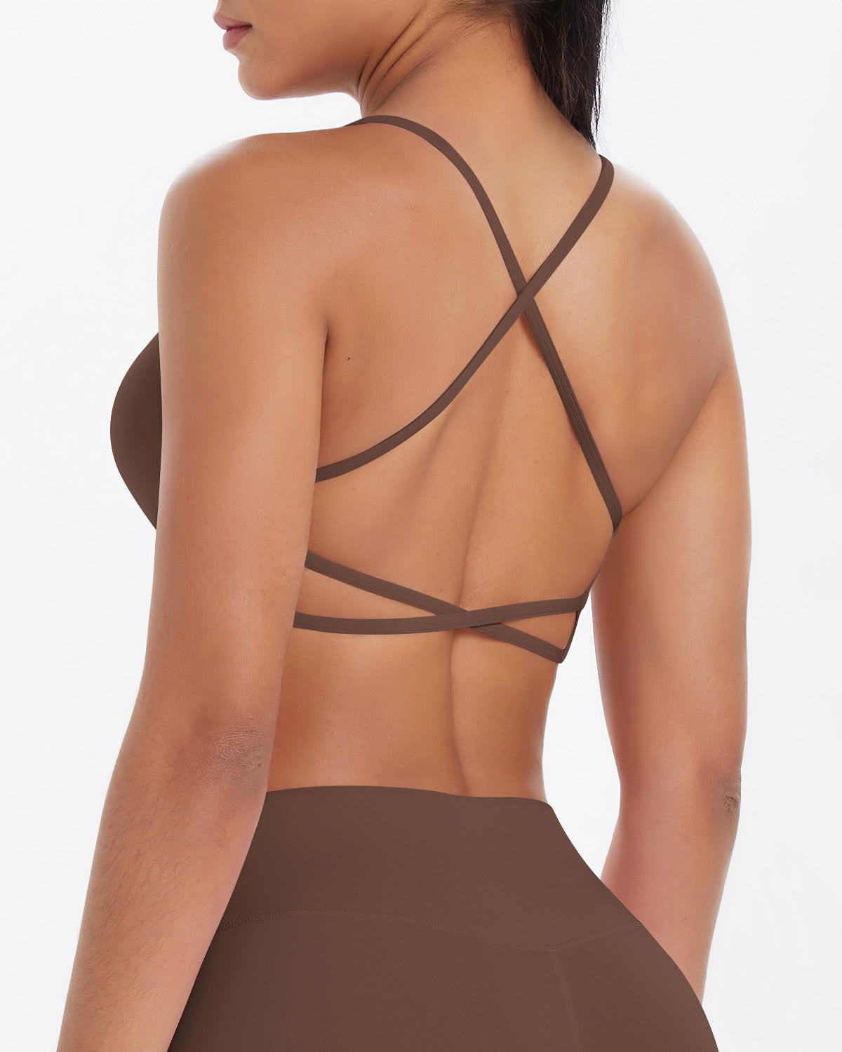 Beatrice Reggiseno Sportivo - Marrone