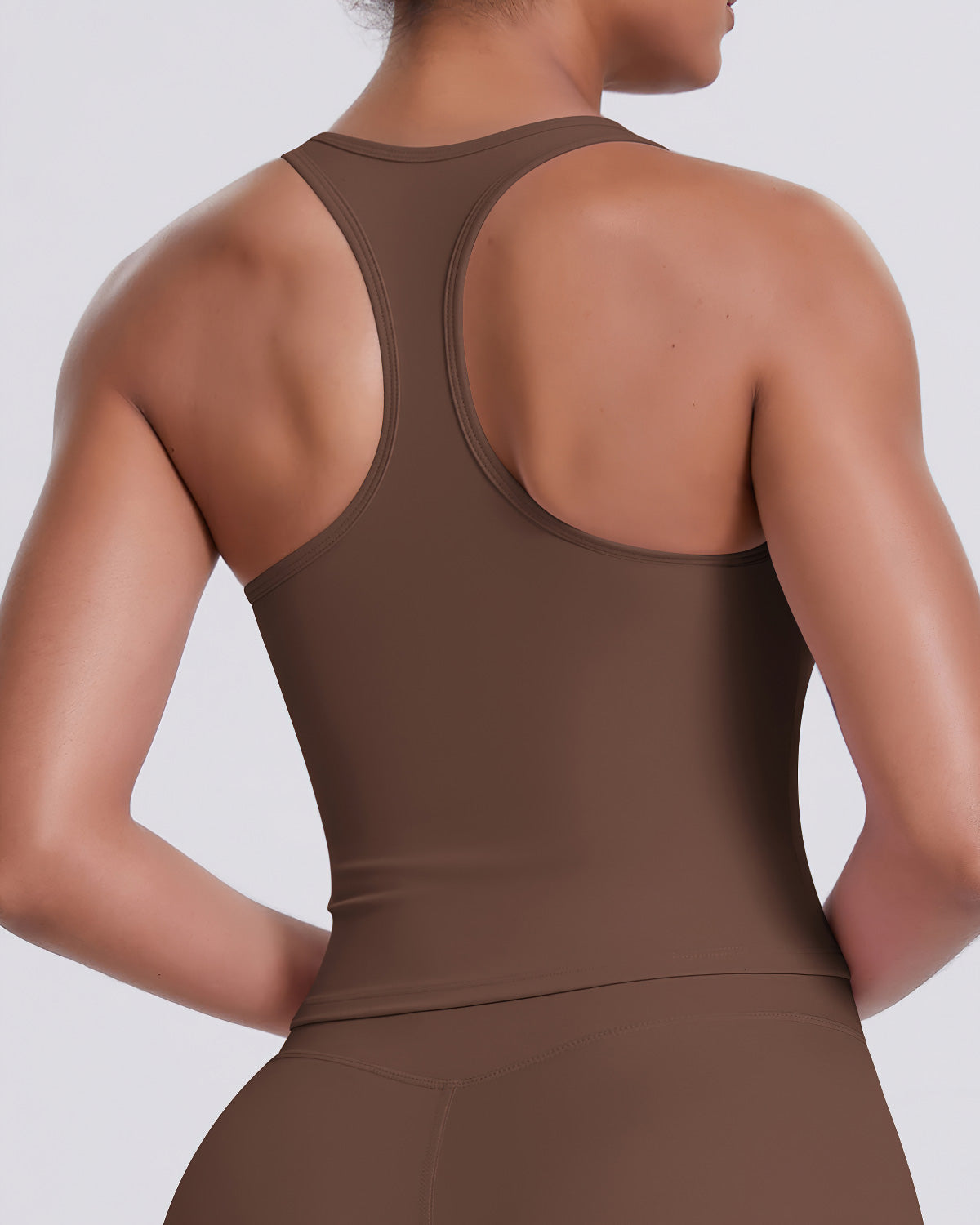 Bianca - Back Top - Brown