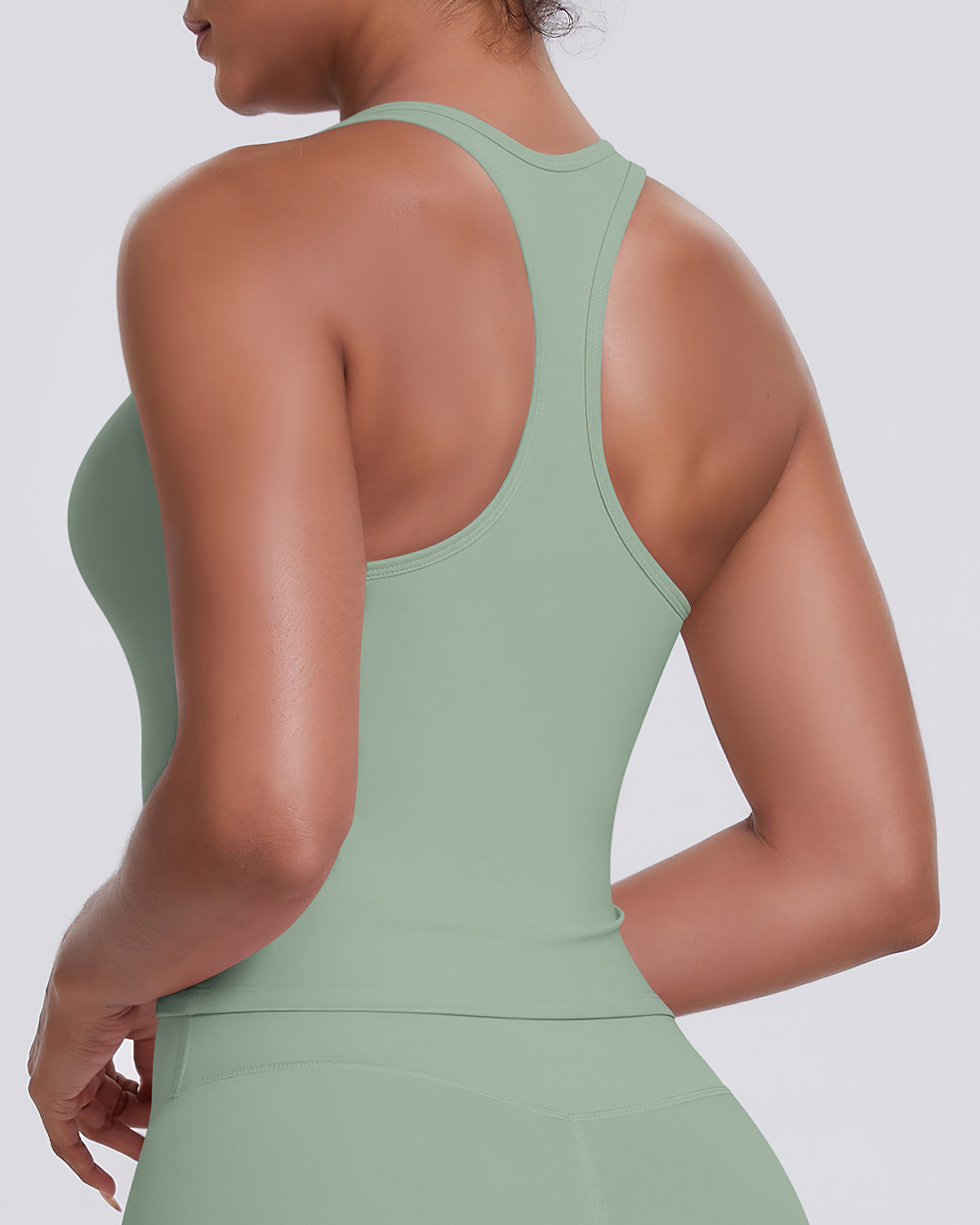Bianca - Back Top - Sage Green