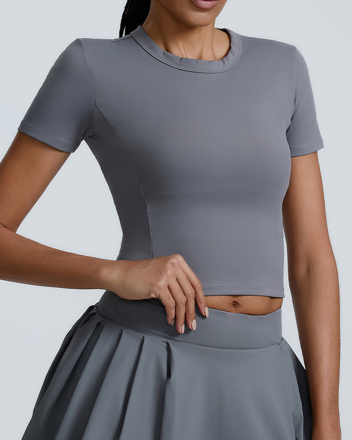 Valentina Top Corto - Grigio