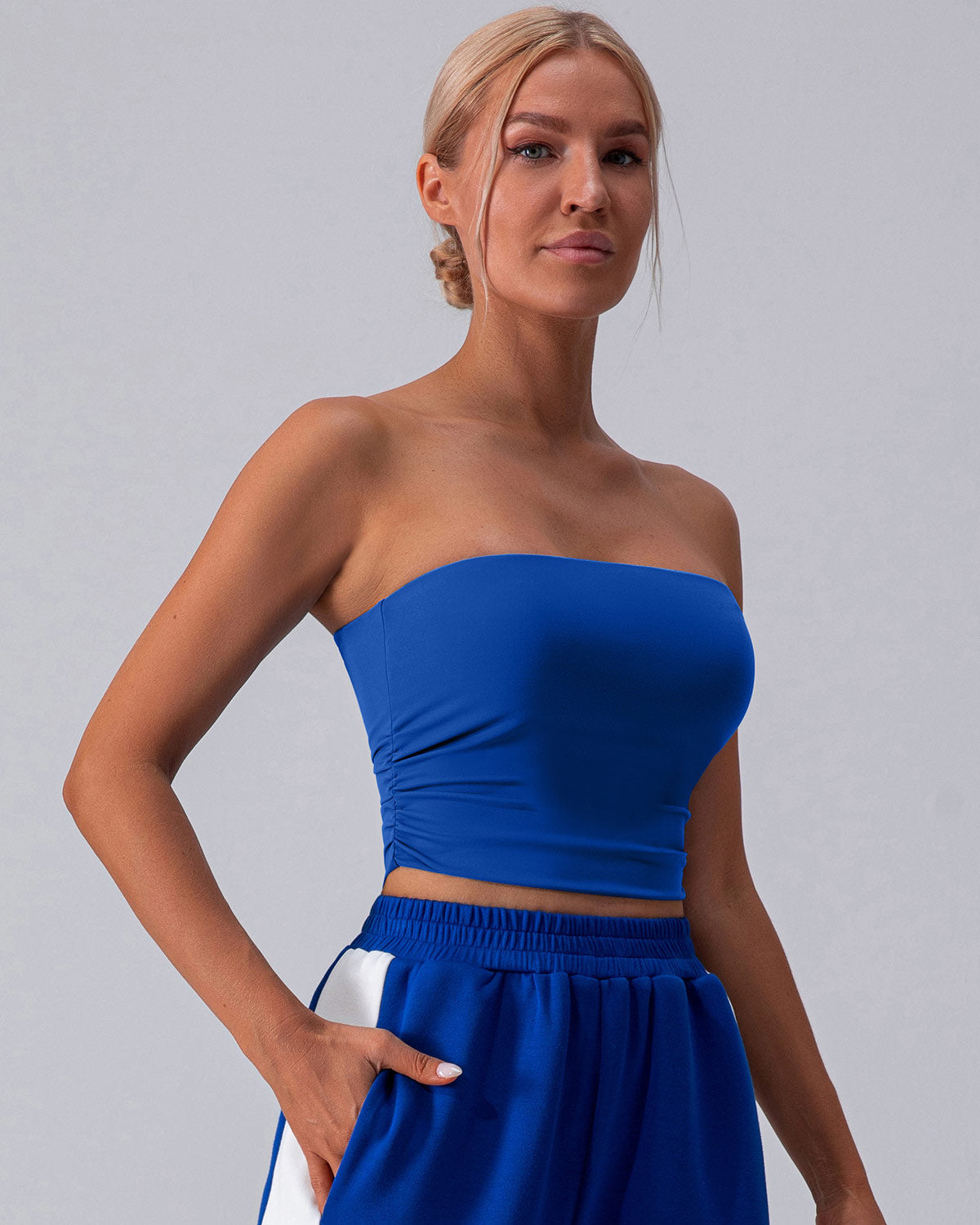 Irene Top Corto - Blu