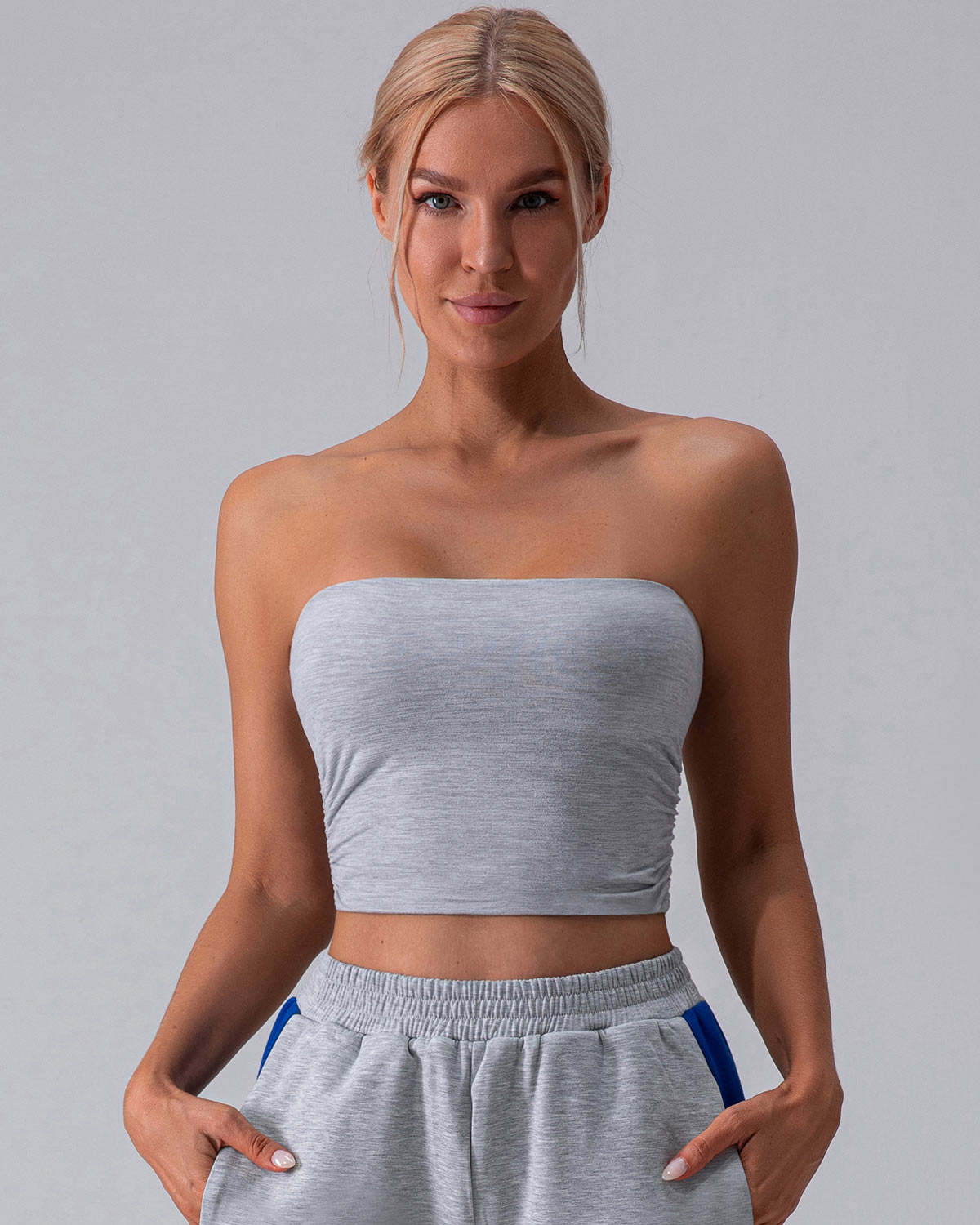 Irene Top Corto - Grigio