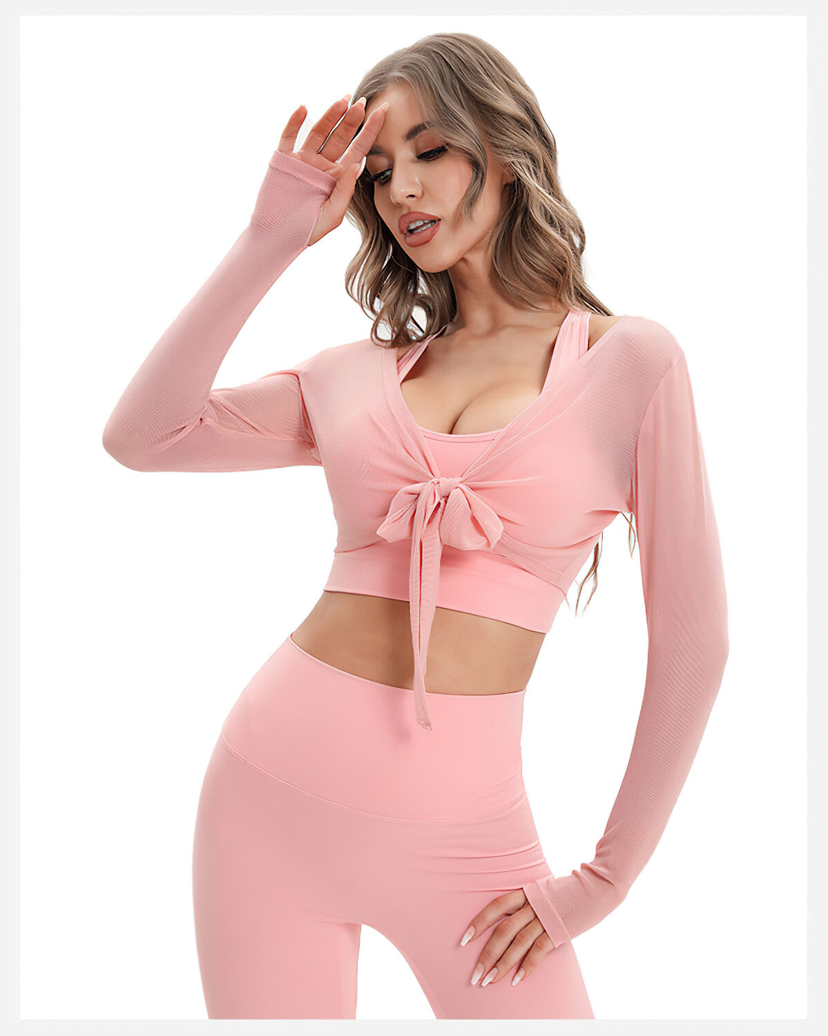 Natascia Maglia Manica Lunga - Rosa