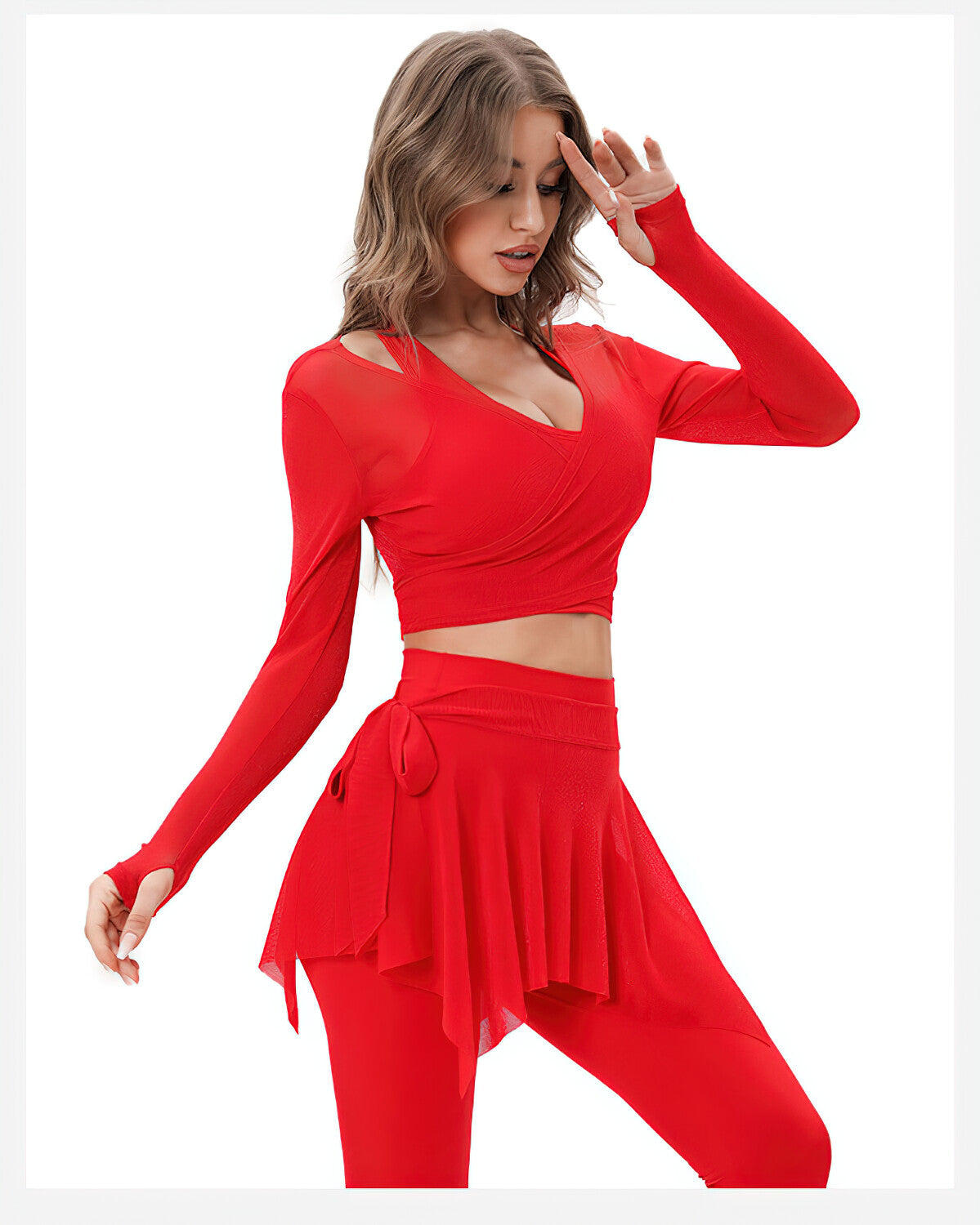 Natascia Maglia Manica Lunga - Rosso