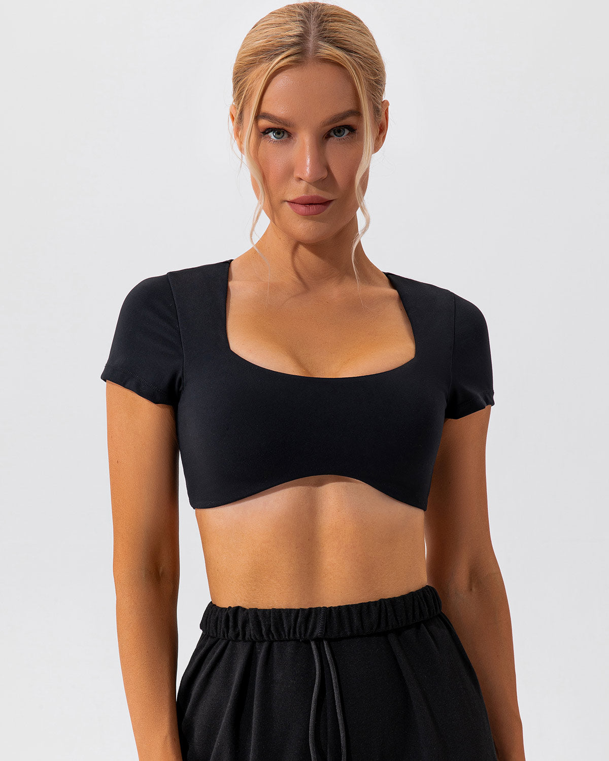 Diamante Top Corto - Nero