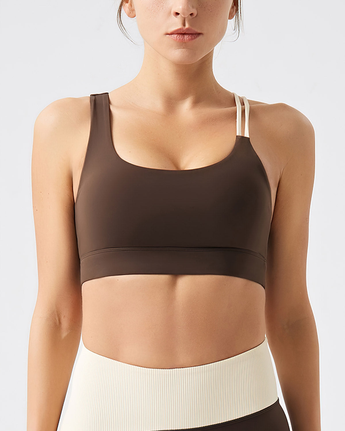 Mirella Reggiseno Sportivo - Marrone