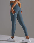 Palmira Leggings Seamless - Blu Acciaio