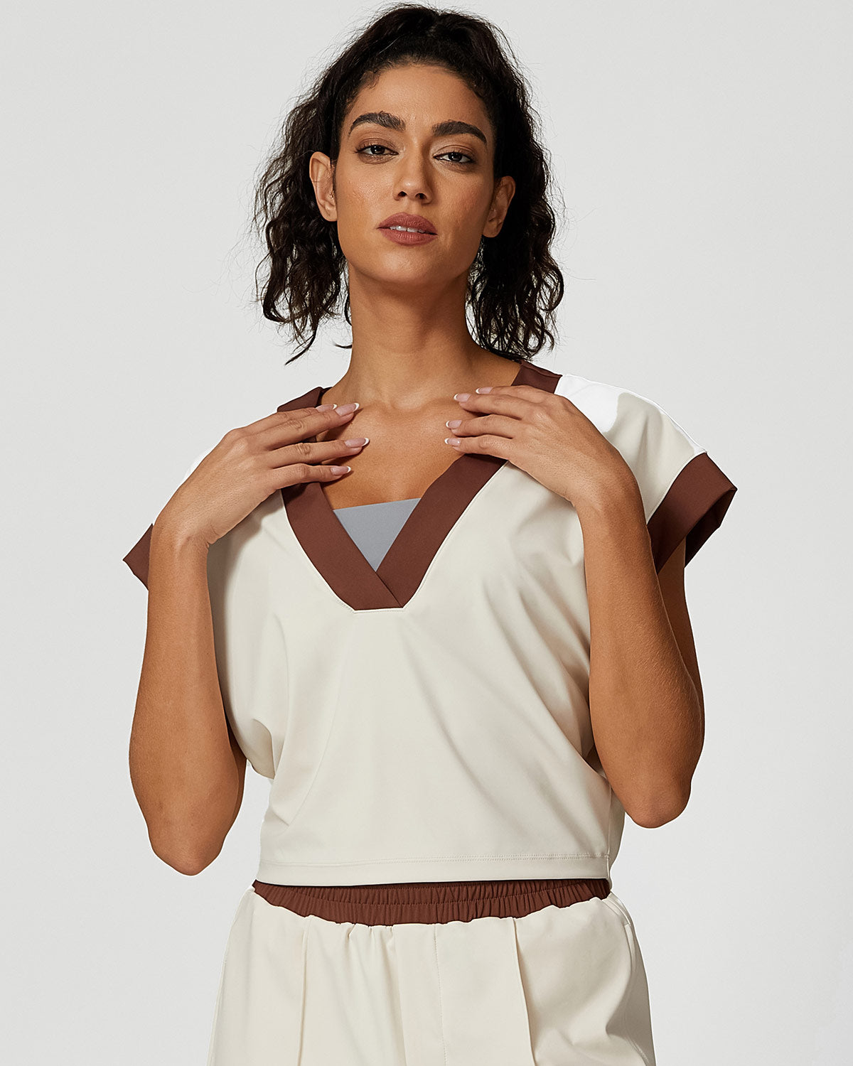 Lucia Top Corto - Beige