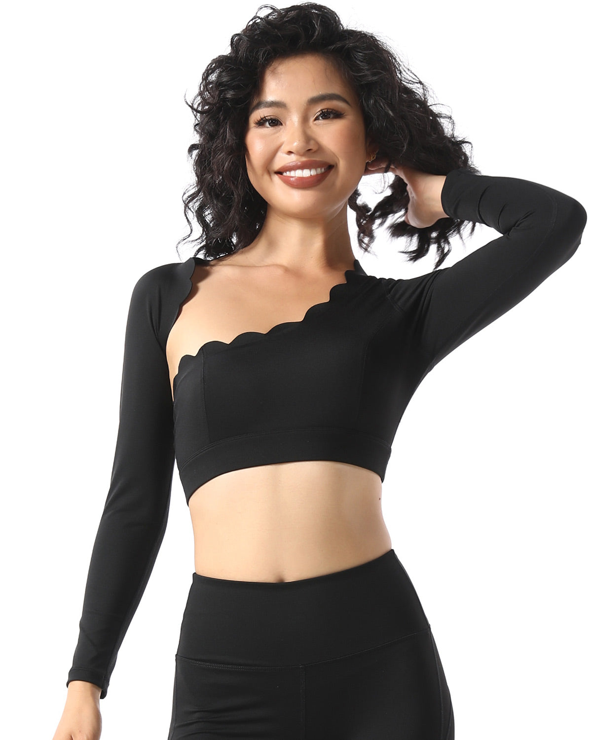 Alicia Maglia Manica Lunga - Nero