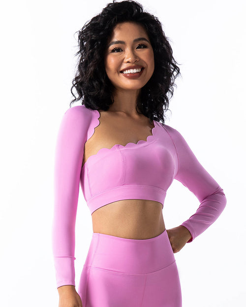 Alicia Maglia Manica Lunga - Rosa