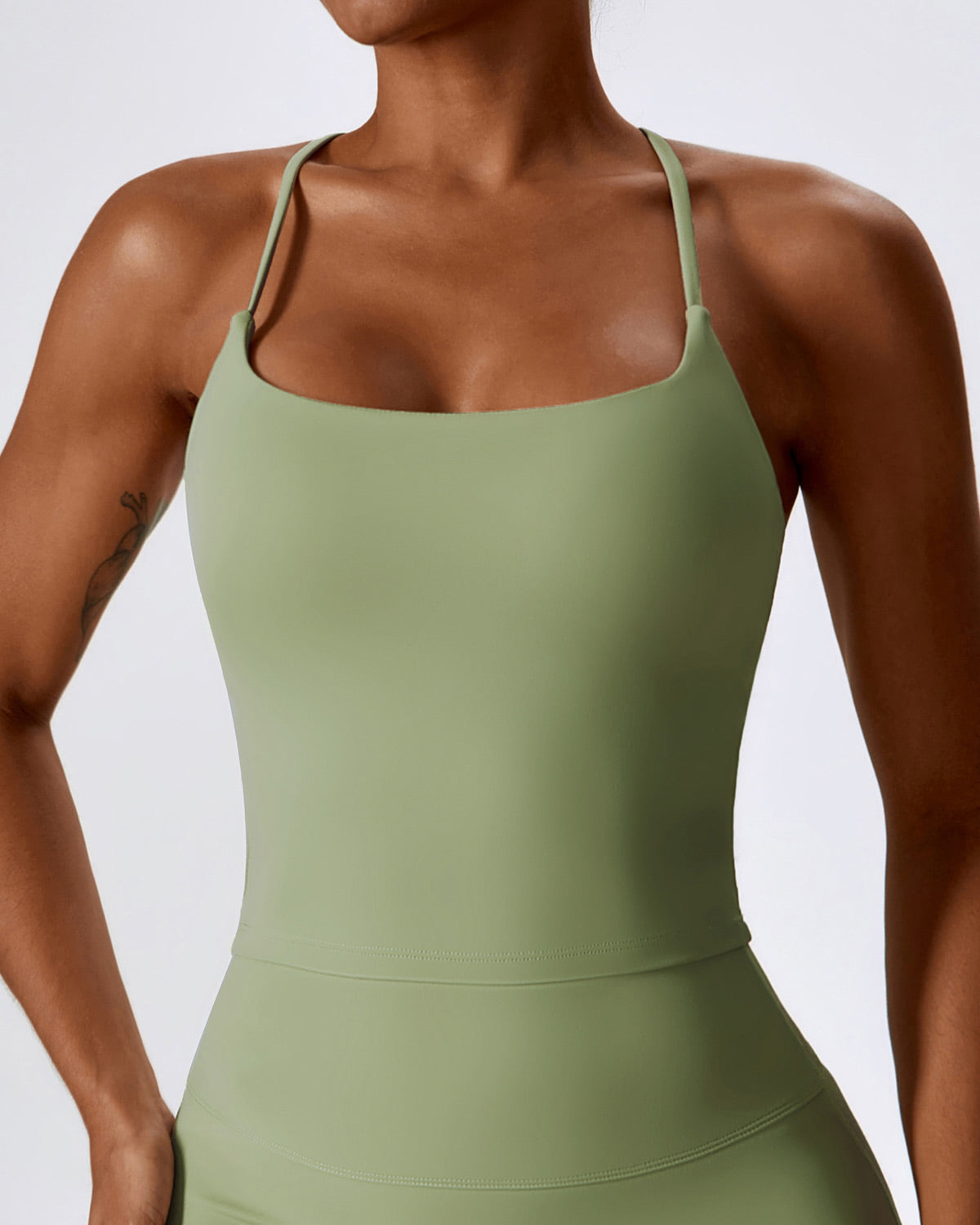 Rossella Top Corto - Verde