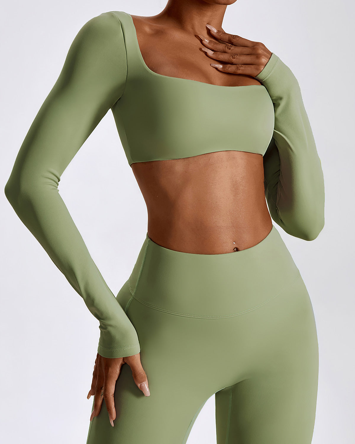 Rossella Maglia Manica Lunga - Verde